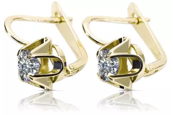 Cercei Zircon Aur galben 14K Stil Vintage vec018y
